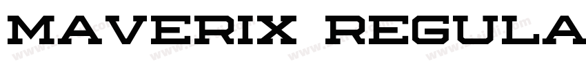 Maverix Regular字体转换